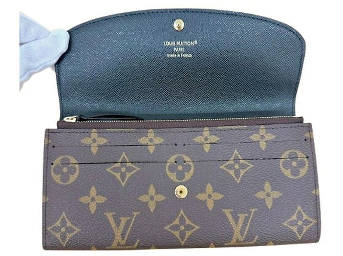 Louis Vuitton Monogram Reverse Portefeuille Emilie Long Wallet Marrone Monogramma - vista 6