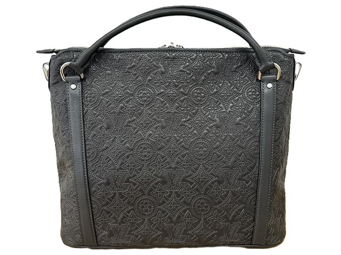 Borsa a mano in pelle Louis Vuitton Ixia PM Marrone Nero - vista 2