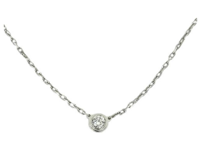 Collana Cartier Damour in oro bianco 18K - vista 2