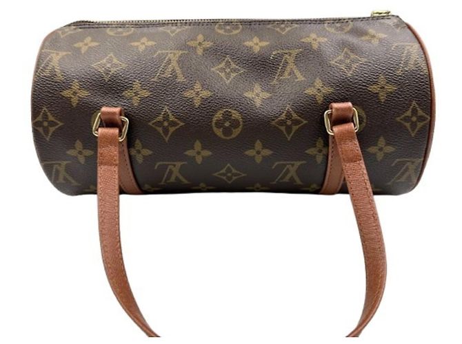 Borsa a Spalla Papillon 26 Monogram Louis Vuitton Marrone Monogramma - vista 2
