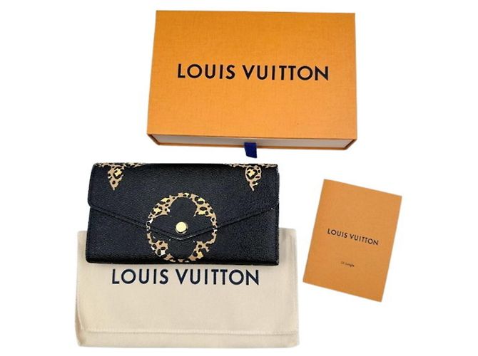 Cartera Larga Sarah de Louis Vuitton Castaño Negro - vista 11