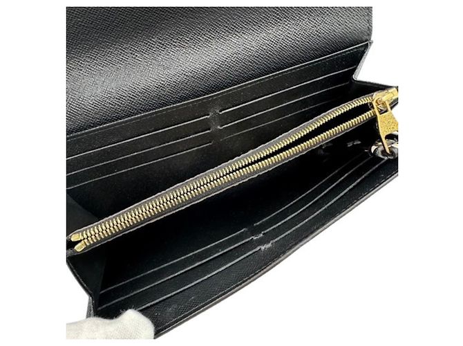 Cartera Larga Sarah de Louis Vuitton Castaño Negro - vista 9