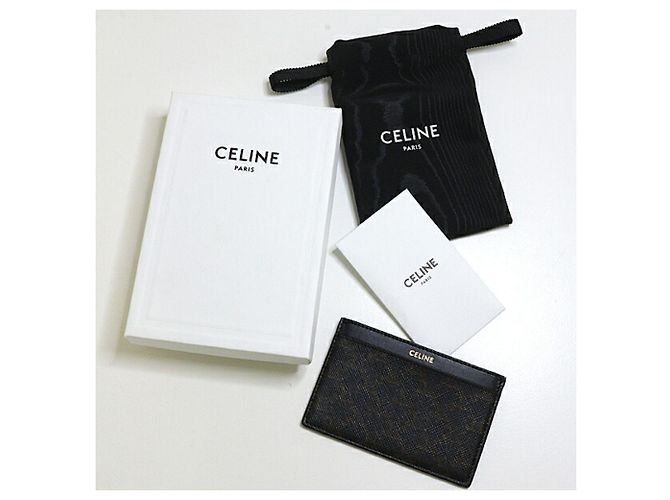 Céline Tarjetero Celine Triomphe Castaño Negro - vista 2
