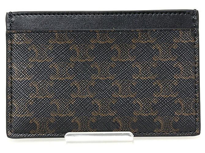 Céline Tarjetero Celine Triomphe Castaño Negro - vista 3
