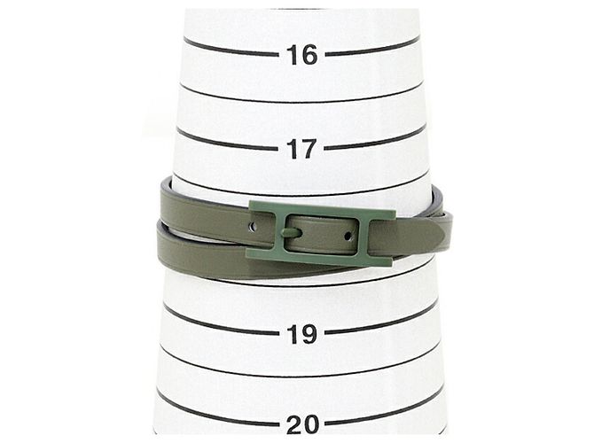 Hermès Bracciale in pelle Hermes Be Api Double Tour Blu navy - vista 6
