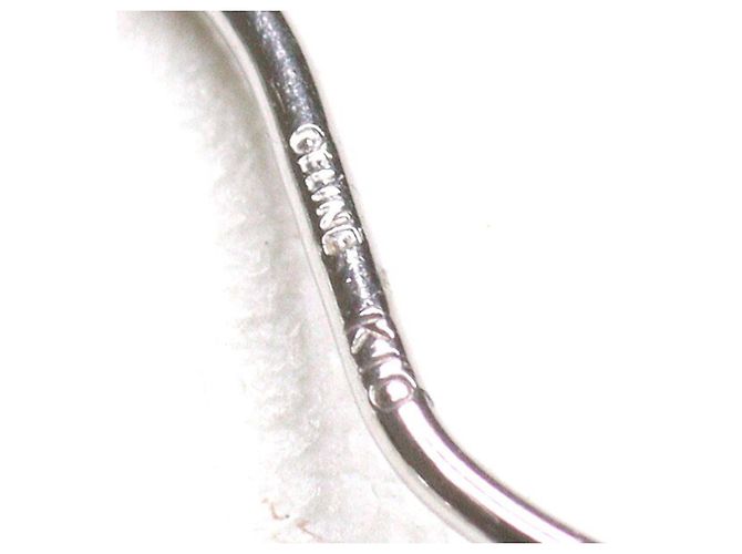 Céline Orecchini a goccia Celine Macadam Diamond White Gold D'oro - vista 5