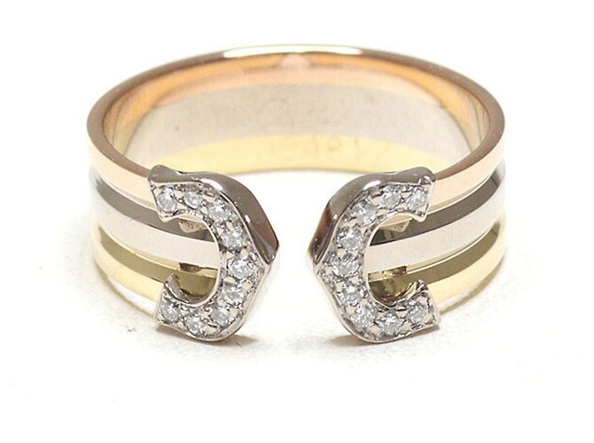 Anello Cartier 2C in oro tricolore D'oro - vista 2
