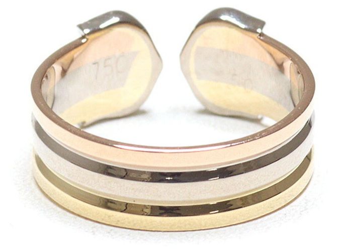 Anello Cartier 2C in oro tricolore D'oro - vista 3