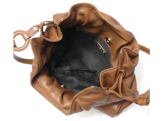 Borsa a spalla Loewe Flamenco Marrone - vista 11