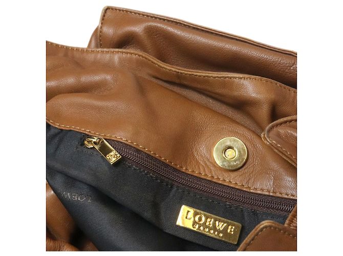 Borsa a spalla Loewe Flamenco Marrone - vista 12