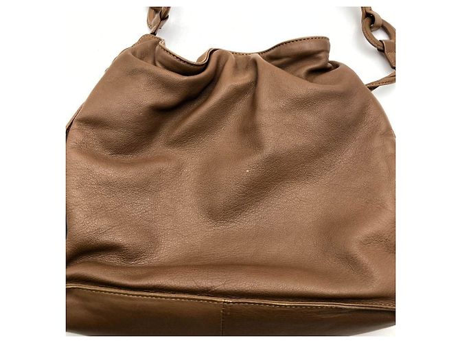 Borsa a spalla Loewe Flamenco Marrone - vista 14