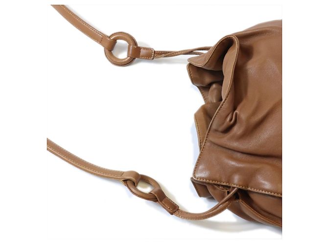 Borsa a spalla Loewe Flamenco Marrone - vista 4