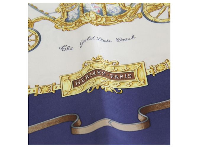 Hermès Hermes Seidentuch in Navy Marineblau - Ansicht 2