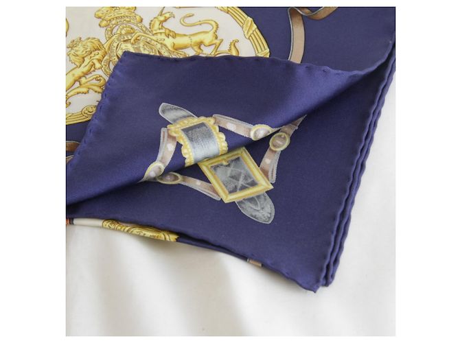 Hermès Hermes Seidentuch in Navy Marineblau - Ansicht 3