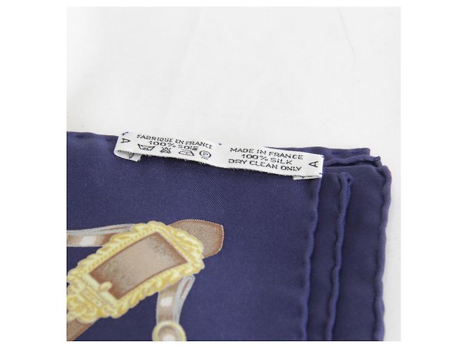 Hermès Hermes Seidentuch in Navy Marineblau - Ansicht 5