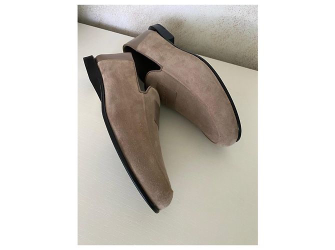 Mocassins Givenchy en daim beige - vue 9