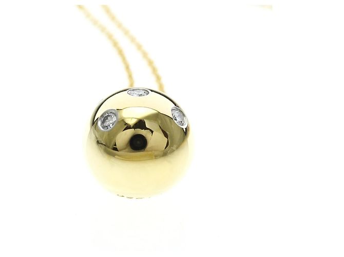 Pendente Tiffany & Co. Etoile Ball in oro giallo 18K con platino e diamanti D'oro - vista 6