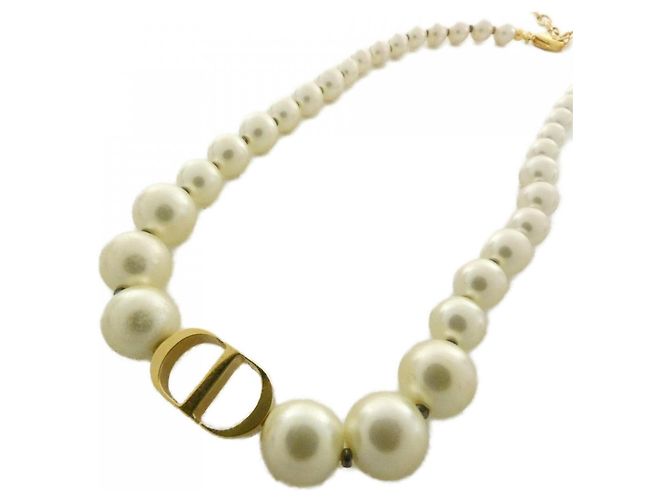 Collana Christian Dior 30 Montaigne N1116MTGRS Bianco D'oro - vista 3