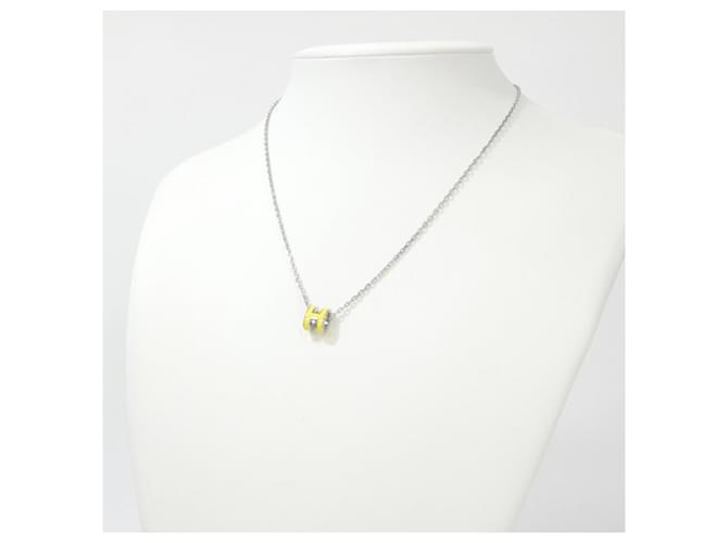 Hermès Hermes Pop H MINI Halskette Silber Golden - Ansicht 4