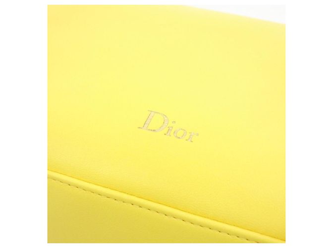 Borsetta a mano Christian Dior con fiocco Giallo - vista 4