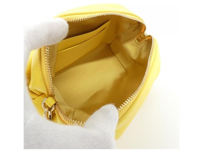 Borsetta a mano Christian Dior con fiocco Giallo - vista 6