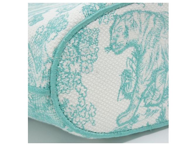 Borsa Christian Dior Panier Chapeau Verde - vista 3