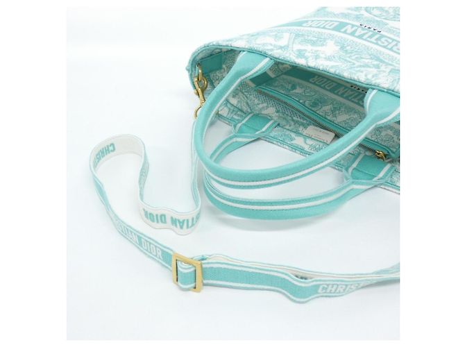 Borsa Christian Dior Panier Chapeau Verde - vista 4