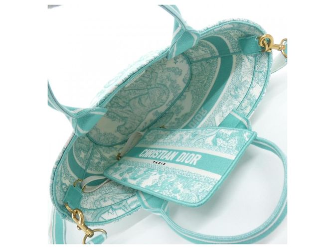 Borsa Christian Dior Panier Chapeau Verde - vista 5