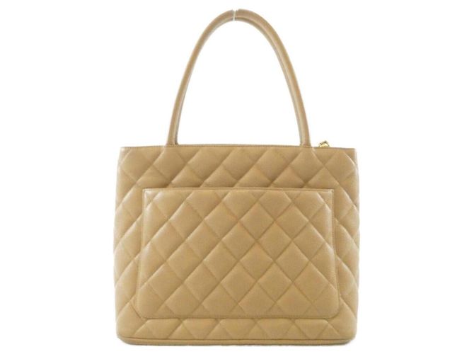Bolsa Chanel 1804 Bege em couro de bezerro grão - vista 2