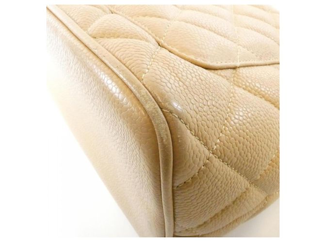 Bolsa Chanel 1804 Bege em couro de bezerro grão - vista 3