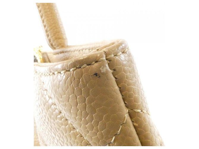 Bolsa Chanel 1804 Bege em couro de bezerro grão - vista 5