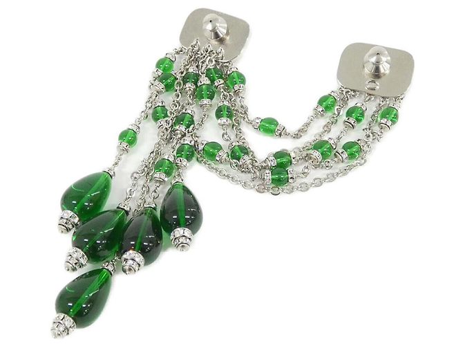 Spilla a Ago Chanel ABH851 Argento Verde - vista 2