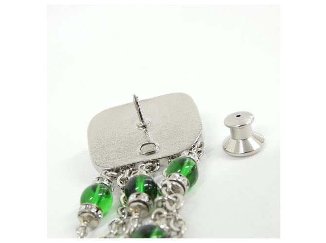Spilla a Ago Chanel ABH851 Argento Verde - vista 3