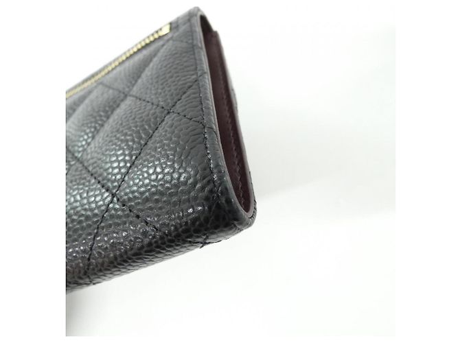 Cartera Chanel Timeless Classic Line AP0231 Negro Burdeos - vista 4