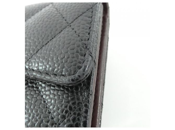 Cartera Chanel Timeless Classic Line AP0231 Negro Burdeos - vista 6
