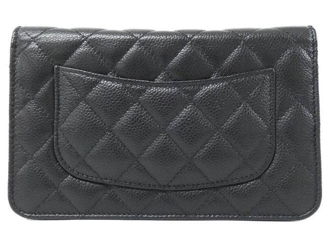 Chanel Timeless Classic Line AP0250 Wallet Chain Black Dark red - view 2