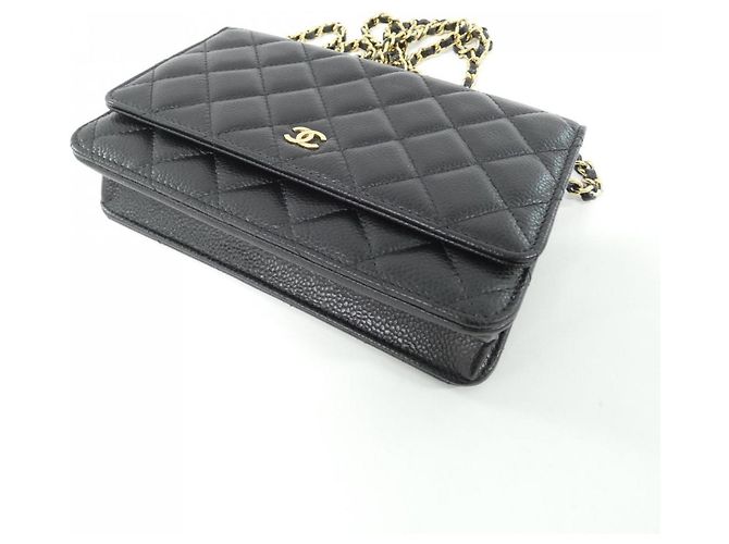 Chanel Timeless Classic Line AP0250 Wallet Chain Black Dark red - view 3
