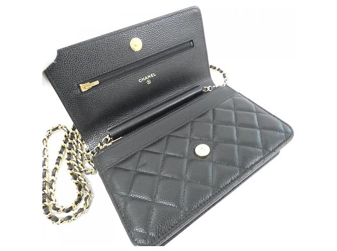 Chanel Timeless Classic Line AP0250 Wallet Chain Black Dark red - view 5