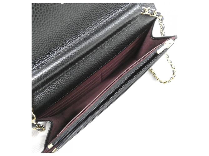 Chanel Timeless Classic Line AP0250 Wallet Chain Black Dark red - view 6
