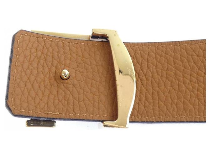 Louis Vuitton LV Initials 40MM Wendelgürtel M9151 Braun Schwarz - Ansicht 3
