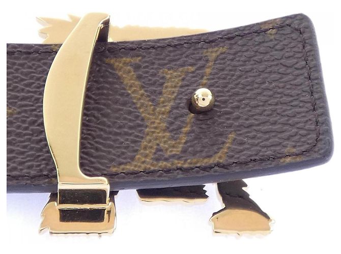 Louis Vuitton M0209 Standard Gürtel Braun Schwarz - Ansicht 3