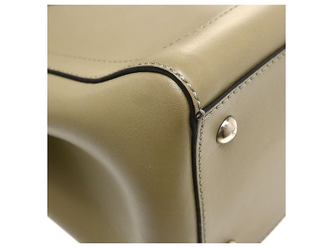 Borsa Convertible Fendi DotCom in Pelle Medium Beige - vista 6