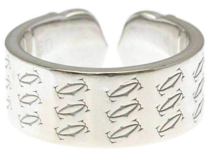 Cartier 2C de cartier 18K white Gold Argento - vista 2