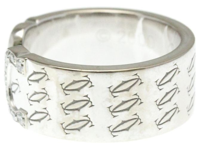 Cartier 2C de cartier 18K white Gold Argento - vista 3