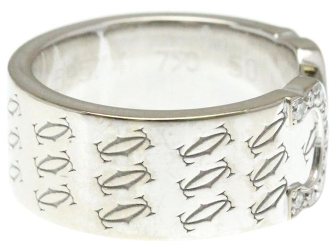 Cartier 2C de cartier 18K white Gold Argento - vista 4