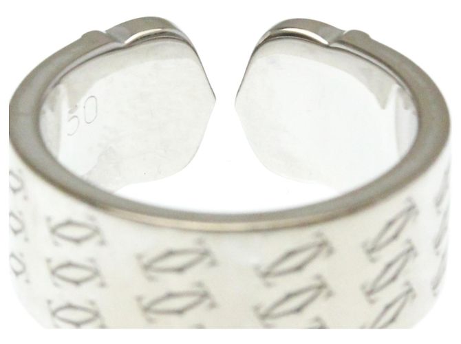 Cartier 2C de cartier 18K white Gold Argento - vista 7
