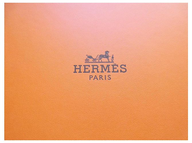 Caixa Hermès Laranja para mala de mão Hermès Birkin 35 Branco - vista 2