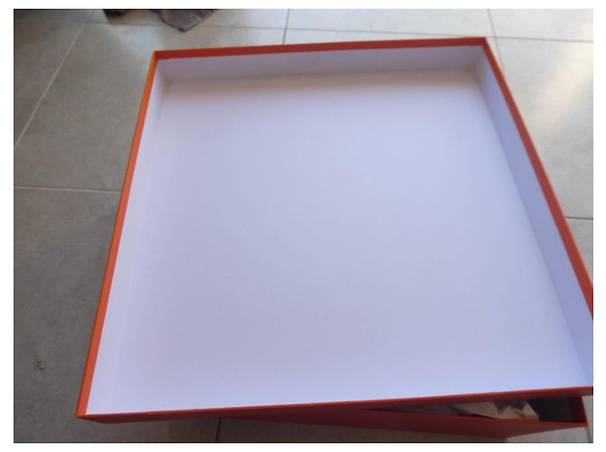 Caixa Hermès Laranja para mala de mão Hermès Birkin 35 Branco - vista 3