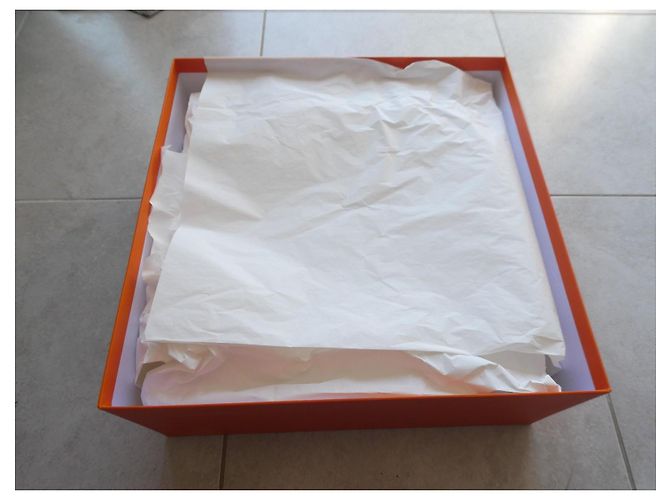 Caixa Hermès Laranja para mala de mão Hermès Birkin 35 Branco - vista 5