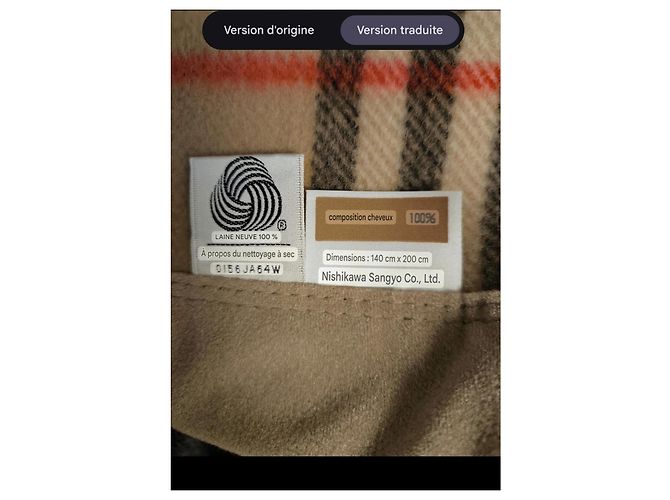 Burberrys virgin wool blanket Nova Check pattern - view 10